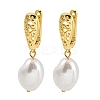Rack Plating Teardrop Brass Hoop Earrings EJEW-C102-28A-G-1