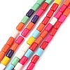 Synthetic Turquoise Beads Strands TURQ-G120-4x6mm-11-1