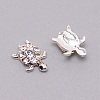 Alloy Turtle Cabochons MRMJ-WH0078-08-1