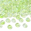 111Pcs Electroplate Transparent Colours Rainbow Glass Seed Beads SEED-YW0002-93A-1