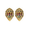 Bird Head Brass Micro Pave Cubic Zirconia Stud Earrings FS-WGB6FCA-03-1