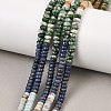 Natural Green Spot Stone & Dyed White Jade & Unakite & Lapis Lazuli & Quartz & Synthetic Shoushan Stone Beads Strands G-Z135-C04-2x4mm-1