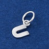 925 Sterling Silver Letter Charms STER-C012-01S-U-2