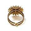 Ion Plating(IP) Sun 304 Stainless Steel Open Cuff Rings STAS-Z060-08G-01-3