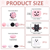 41Pcs 10 Styles Food Grade Eco-Friendly Silicone Focal Beads SIL-YW0002-19-3