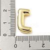 Brass Micro Pave Clear Cubic Zirconia Pendants KK-E093-04G-J-3