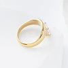 304 Stainless Steel Glass Finger Rings LS-MD8256-3-3