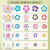 50Pcs 5 Styles Handmade Polymer Clay 3D Flower Plumeria Beads CLAY-TA0001-68-4