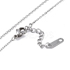 Non-Tarnish 304 Stainless Steel Cable Chain Necklaces NJEW-G081-07P-3