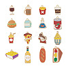 Crafans 30pcs 15 style Alloy Enamel Pendants ENAM-CF0001-02-12