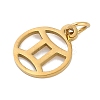 Ion Plating(IP) 304 Stainless Steel Charms STAS-R135-05G-02-2