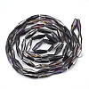 Electroplated Glass Beads Strands X-EGLA-S174-06A-2