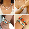 100Pcs 10 Styles Dyed Synthetic Turquoise Beads G-TA0002-04-8