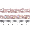 Transparent Electroplate Glass Beads Strands LS-EGLA-N013-T6mm-B18-4