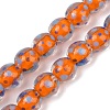 Handmade Lamword Beads Strands LAMP-P069-01A-03-1