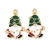 Christmas Alloy Enamel Pendants LS-X-ENAM-V002-02J-G-1