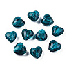 Handmade Silver Foil Glass Beads FOIL-R050-12x8mm-11-1