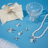48Pcs 6 Style Alloy & Acrylic & Glass Pendants PALLOY-AR00032-4