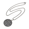 201 Stainless Steel Star of David 12 Constellation Pendant Necklaces NJEW-K283-32P-4