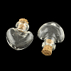 Heart Glass Bottle for Bead Containers LS-X1-AJEW-R045-02-2