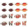 16Pcs 6 Styles Alloy Enamel Pendants ENAM-FS0002-44-1