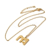 304 Stainless Steel Pendant Necklaces LS-NJEW-H036-02G-M-2