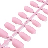 12 Different Size Natural Frosted Solid Color French Short False Nails MRMJ-T078-97-M-3