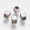 Tarnish Resistant 304 Stainless Steel Beads STAS-K171-40P-3x3mm-1