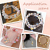 114Pcs Transparent Electroplate Glass Beads GLAA-PA0001-17C-5