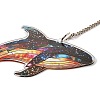 Stained Acrylic & Iron Suncatchers HJEW-F022-01A-4