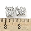 Brass with Clear Cubic Zirconia Charms KK-Q820-22P-3
