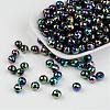 Faceted Colorful Eco-Friendly Poly Styrene Acrylic Round Beads SACR-K001-6mm-45-2