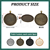 20Pcs 4 Colors Alloy Pendant Cabochon Settings FIND-PH0029-11-2