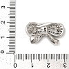Brass Micro Pave Clear Cubic Zirconia Fold Over Clasps KK-G505-29P-3