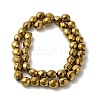 Electroplated Synthetic Magnetic Hematite Beads Strands G-I364-J01-3