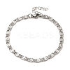 304 Stainless Steel Lumachina Chain Bracelets BJEW-C079-01B-P-1
