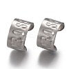 304 Stainless Steel Ear Cuff Findings STAS-P249-21P-1
