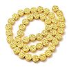 Electroplated Synthetic Non-magnetic Hematite Beads Strands G-L613-K01-01C-3