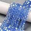 Transparent Electroplate Glass Beads Strands LS-GLAA-F029-3mm-A07-4