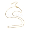 Brass Chain Necklacess X-KK-P205-01G-1