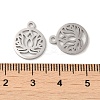 Non-Tarnish 304 Stainless Steel Charms STAS-J042-13P-3