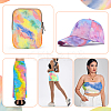 Rainbow Color Polyester Fabric DIY-WH0569-79-6