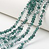 Electroplate Transparent Glass Beads Strands EGLA-A034-T3mm-M15-1