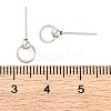 Anti-Tarnish 304 Stainless Steel Studs Earring Findings STAS-H226-08P-01-3