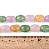 Baking Paint Crackle Glass Beads Strands DGLA-N019-01A-03-4