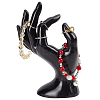 Plastic Mannequin Hand Jewelry Display Holder Stands RDIS-WH0009-013A-WH-1