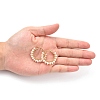 304 Stainless Steel Hoop Earrings EJEW-JE04202-01-4