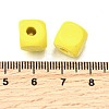 Spray Painted Wooden Beads WOOD-P021-01C-27-3