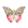 Real 18K Gold Plated Brass Micro Pave Cubic Zirconia Pendants KK-D004-11G-2