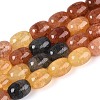Baking Paint Crackle Glass Beads Strands DGLA-N019-01A-04-1